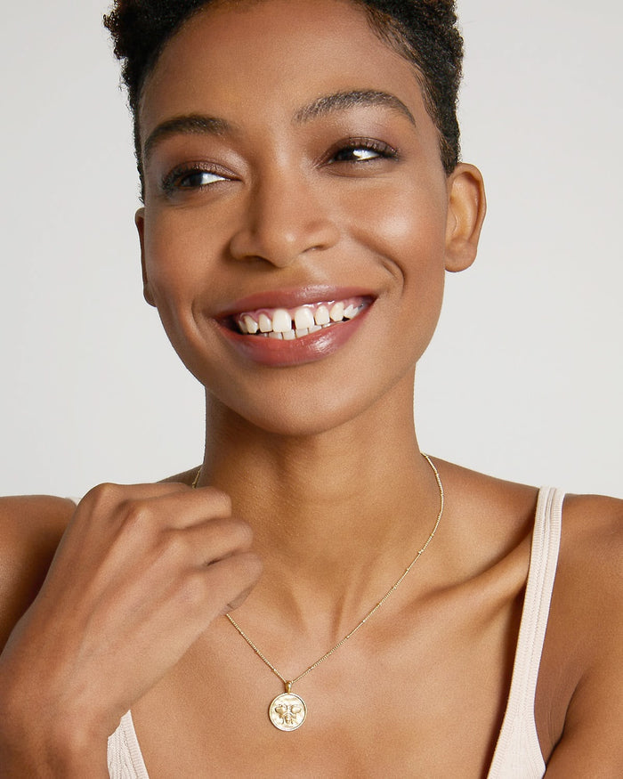 Bryan Anthonys Where You're Meant To Be Gold Necklace On Model
