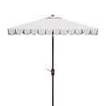 White 7.5 Ft Square Crank Market Umbrella - Outdoor Umbrellas - The Well Appointed House