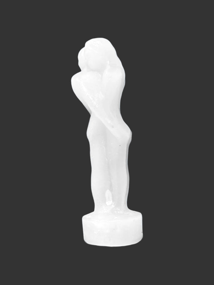White Couple candle