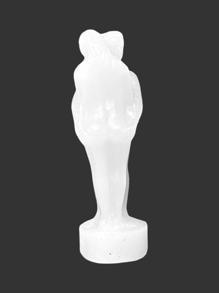 White Couple candle