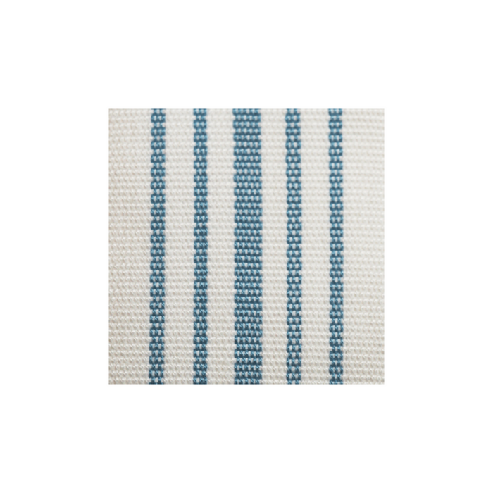 Light Blue Stripes - White Straight Leg Eco Luggage Rack with 4 Nylon Straps - The Well Appointed House