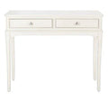 White Two Drawer Console Table - Sideboards & Consoles - The Well Appointed House