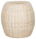 White Wash Rattan Accent Table - Side & Accent Tables - The Well Appointed House