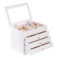 White Wood Jewelry Case - Jewelry & Watch Cases - The Well Appointed House