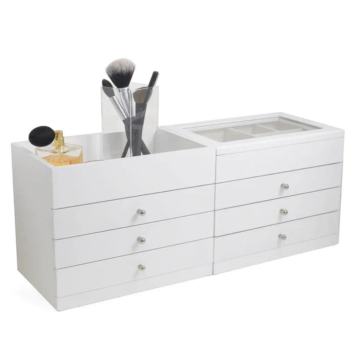 White Wood Jewelry Case - Jewelry & Watch Cases - The Well Appointed House