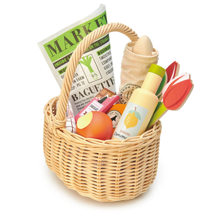 Wicker Shopping Basket - THE WELL APPOINTED HOUSE
