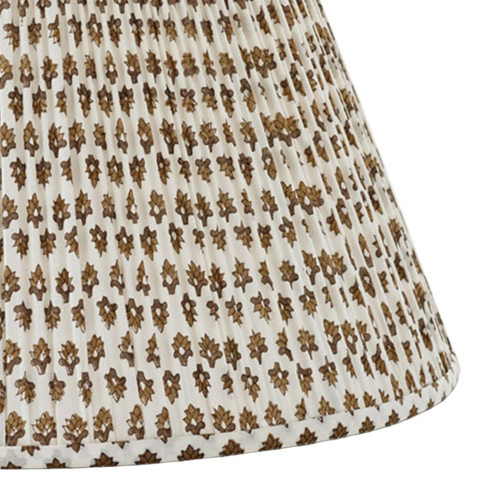 Wild Ginger Brown & White Fabric Lampshade - Lamp Shades - The Well Appointed House