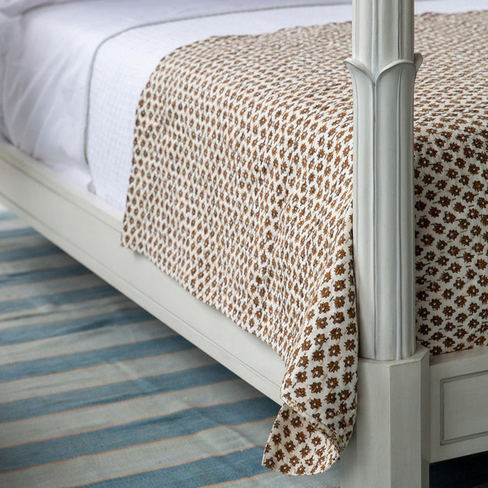 Wild Ginger Brown & White Throw Blanket - Throw Blankets - The Well Appointed House