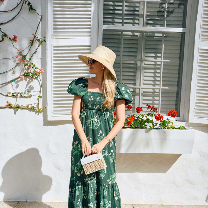 Wildflower Sun Hat - Ivory Wide & Short Grosgrain Ribbon - The Well Appointed House