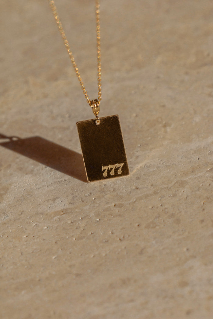 Willow number necklace personalized with a meaningful year or lucky number