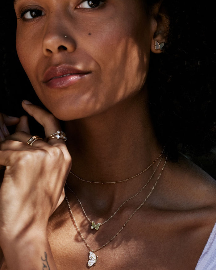 Bryan Anthonys Gold Wings To Fly Icon Necklace On Model