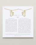 Bryan Anthonys Mother-Daughter Butterfly Wings to Fly Necklace Set 14k Gold