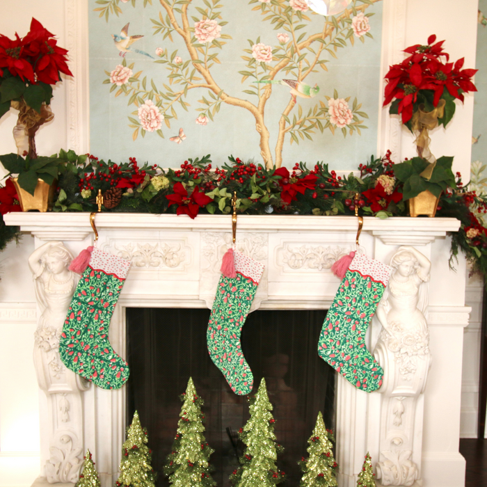 Winter Advent Christmas Stocking - The Well Appointed House