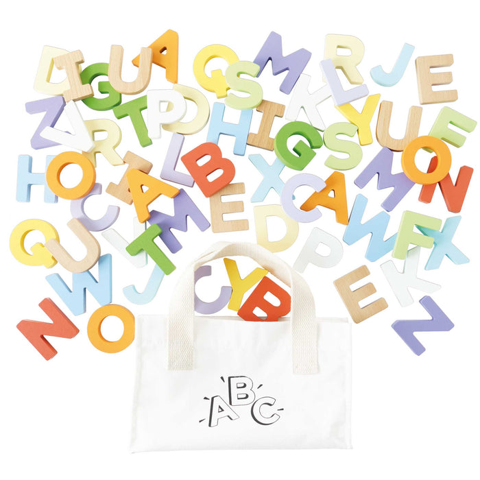 Wooden Alphabet Set & Bag - The Well Appointed House