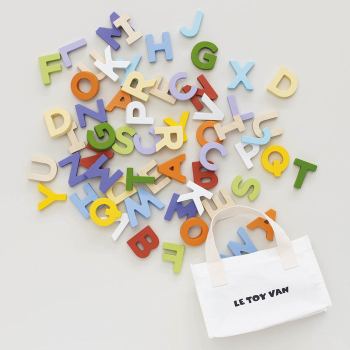 Wooden Alphabet Set & Bag - The Well Appointed House