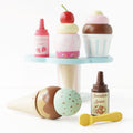 Wooden Ice Cream Stand & Toppings - The Well Appointed House