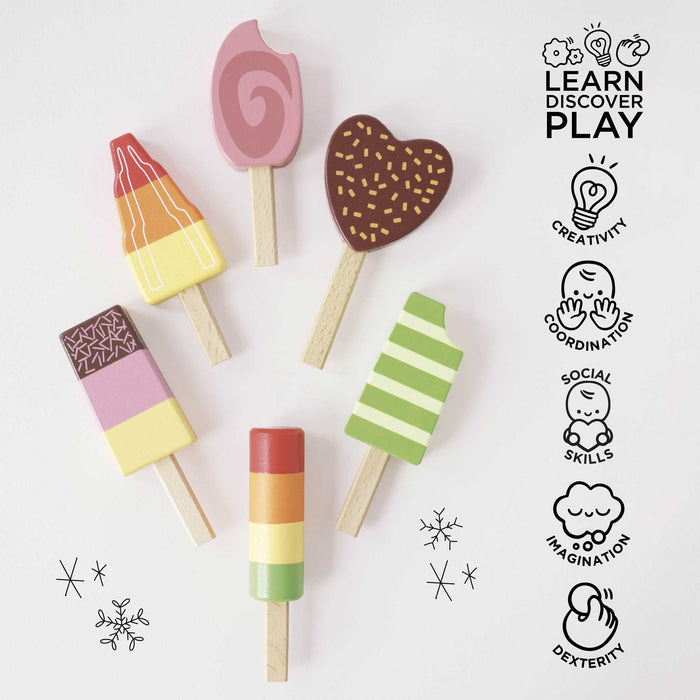 Wooden Ice Lollies Popsicles - The Well Appointed House