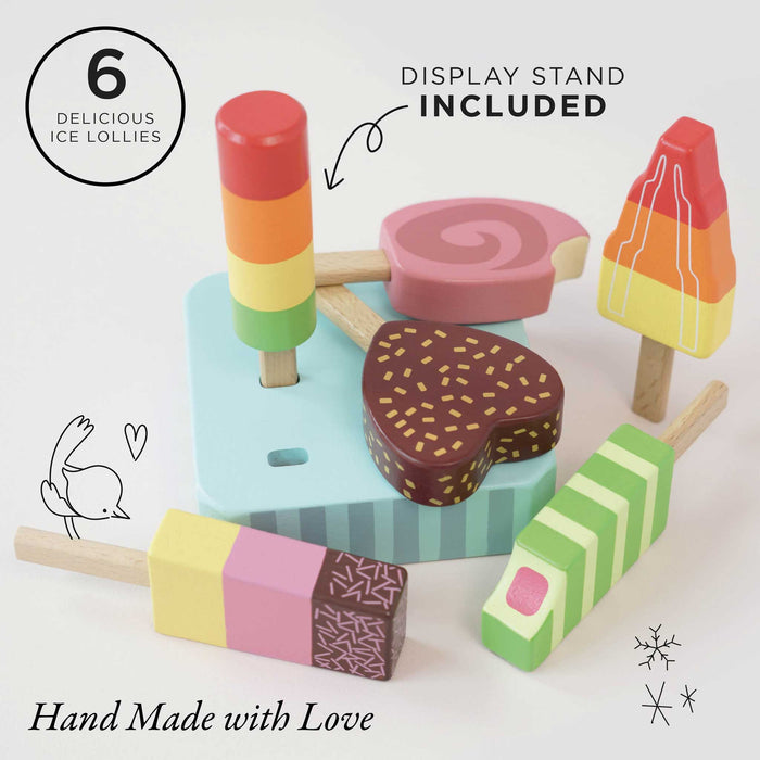 Wooden Ice Lollies Popsicles - The Well Appointed House