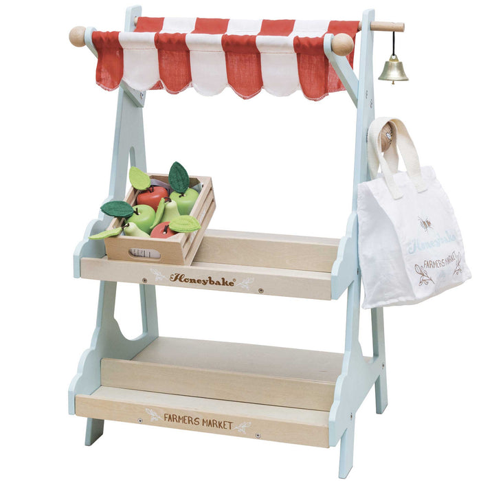 Wooden Market Stall & Fruit Play Food Crate - The Well Appointed House