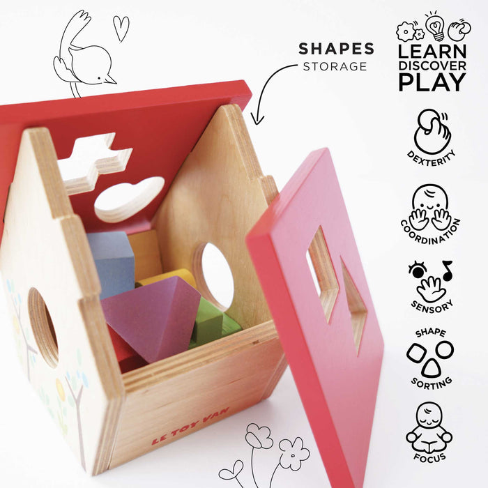 Woodland Bird House Shape Sorter - The Well Appointed House