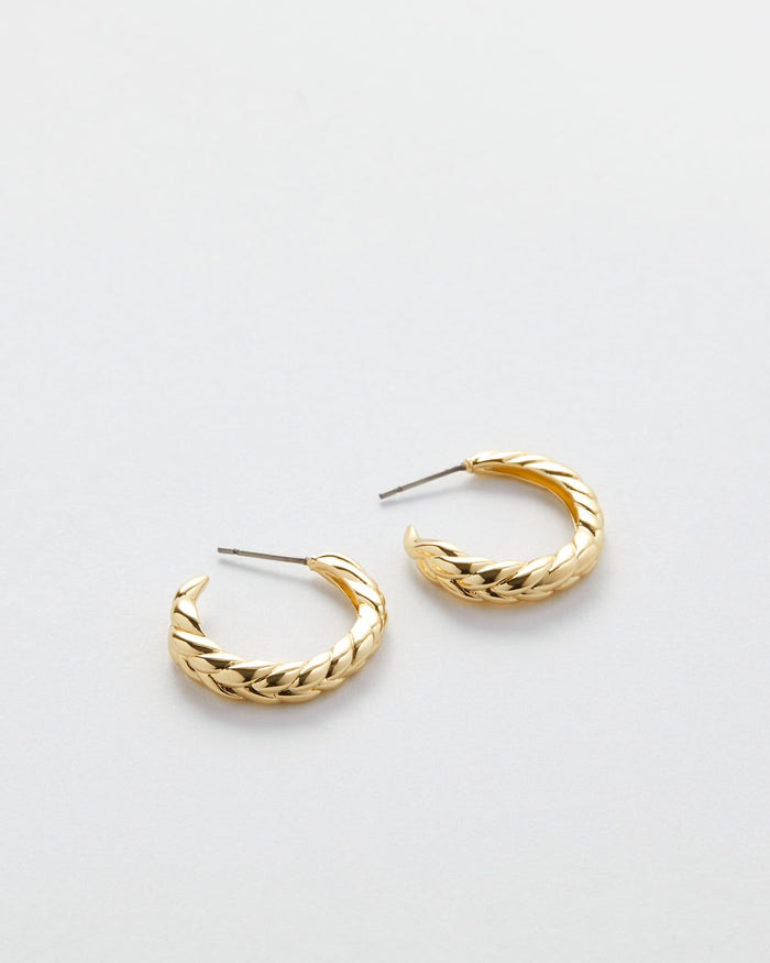 Bryan Anthonys Layers of You Gold Woven Braided Hoops Macro