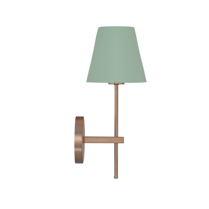 Xavier 1 Light Sconce in Green - The Well Appointed House