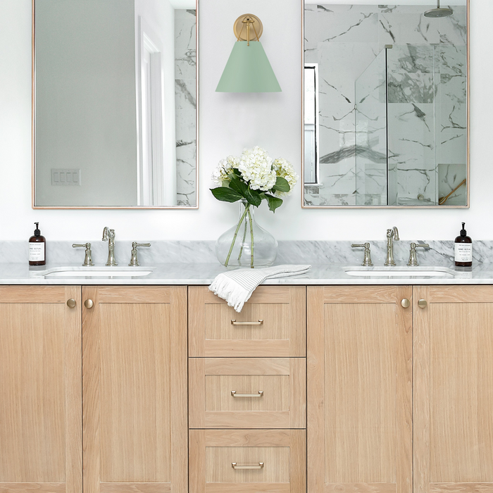Xavier Sconce in Sage Green - The Well Appointed House