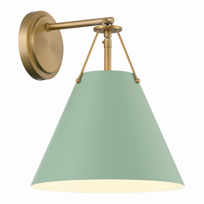 Xavier Sconce in Sage Green - The Well Appointed House