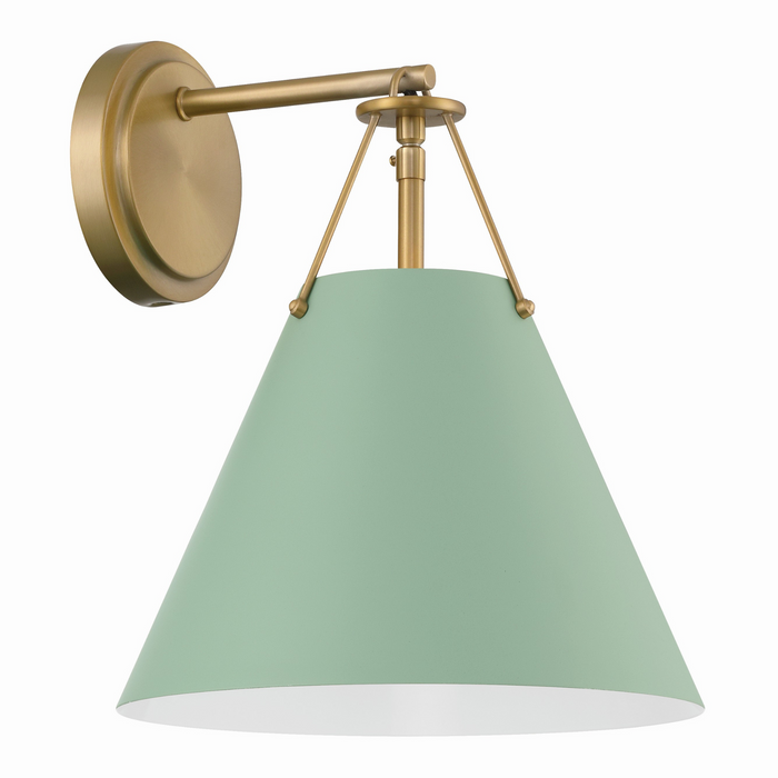 Xavier Sconce in Sage Green - The Well Appointed House