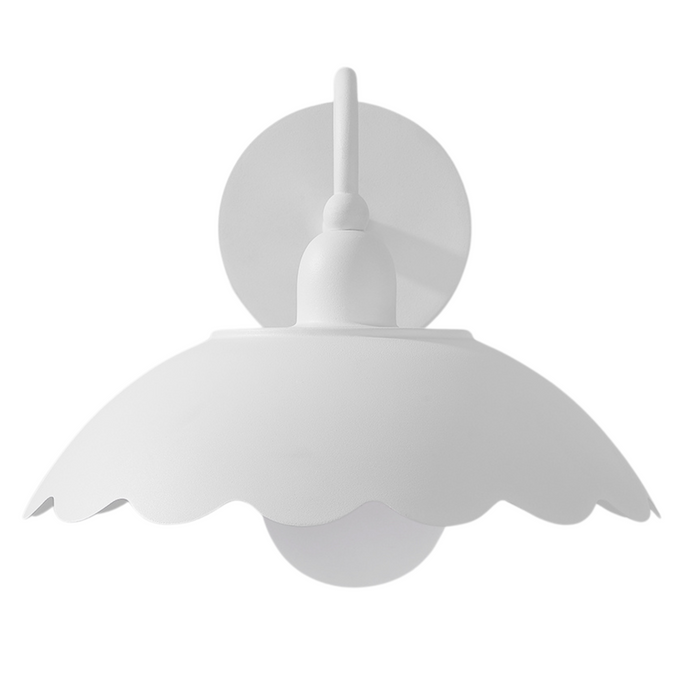 Yael Wall Sconce in Textured White Finish - The Well Appointed House