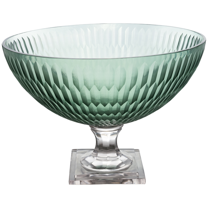 Green York Footed Bowl - The Well Appointed House