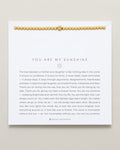 Bryan Anthonys You Are My Sunshine Gold Beaded Bracelet On Card