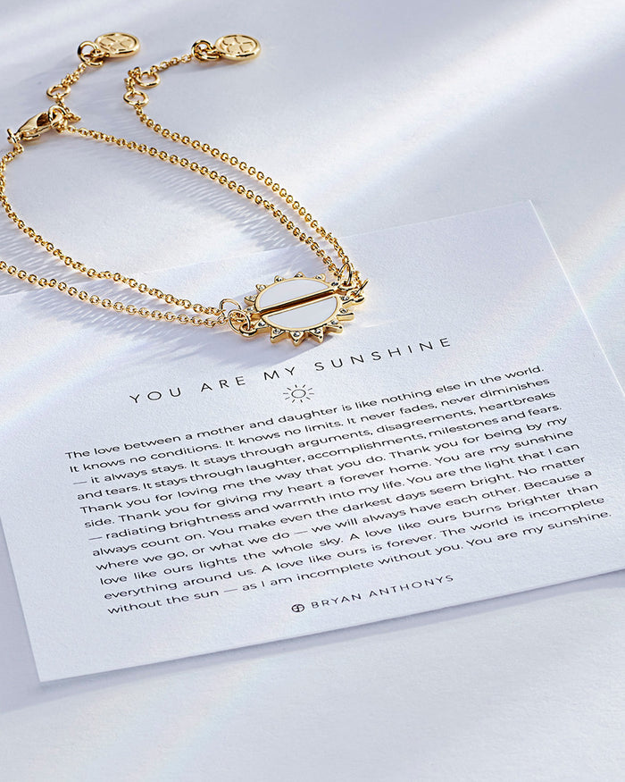 Bryan Anthonys You Are My Sunshine Gold Bracelet Set Dynamic On Card