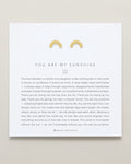 Bryan Anthonys You Are My Sunshine Gold Stud Earring On Card