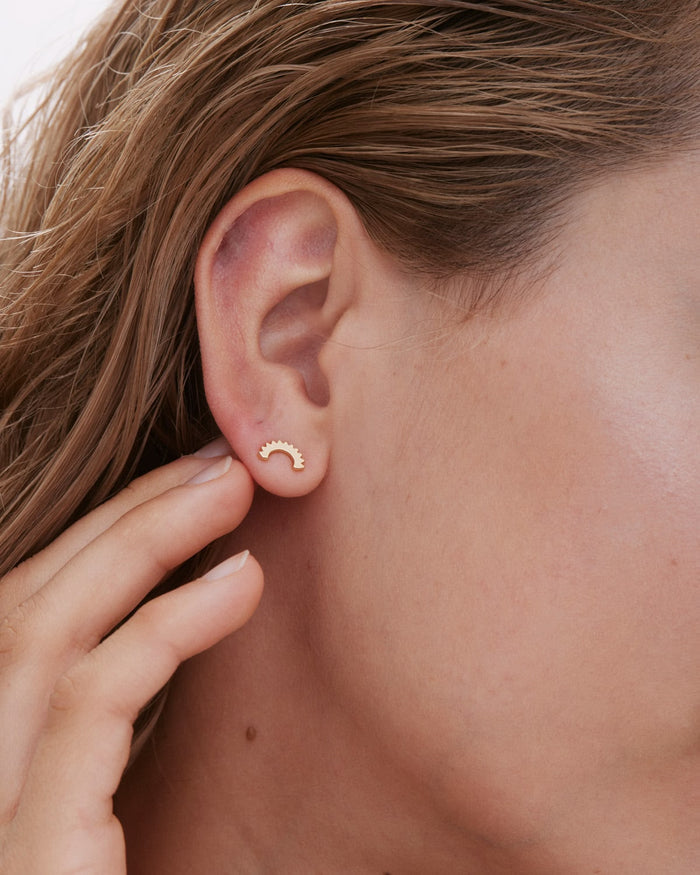 Bryan Anthonys You Are My Sunshine Gold Earring On Model