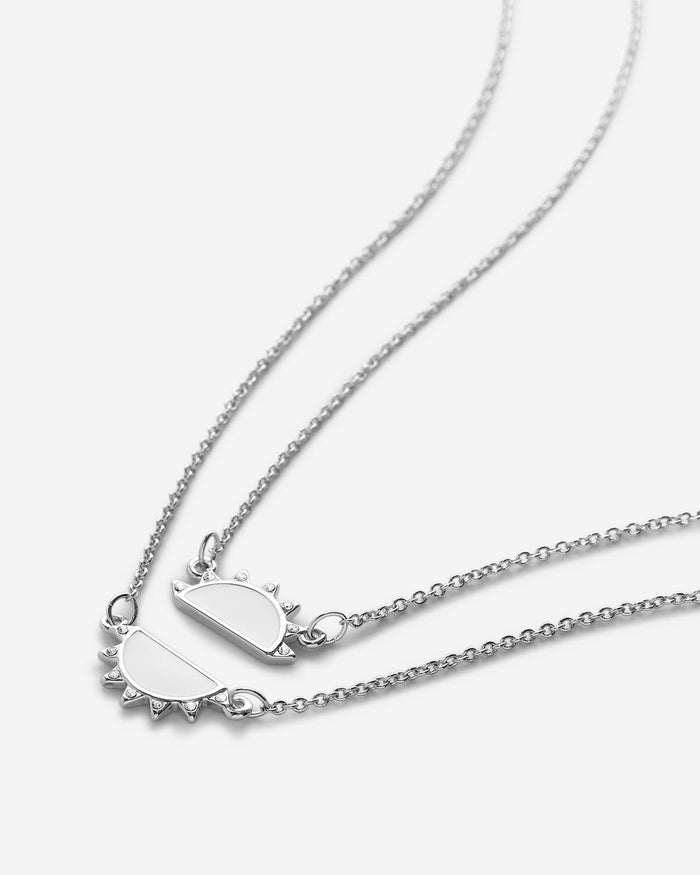 Bryan Anthonys You Are My Sunshine Silver Necklace Set with Crystals Macro