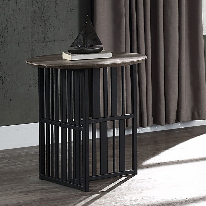 Zudora - Coffee Table - Antique Oak & Black
