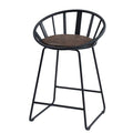 Zudora - Counter Height Chair (Set of 2) - Synthetic Leather & Black